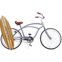 Fito Anti-Rust & Light Weight Aluminum Alloy Frame  Marina Alloy 1-speed for men - Matte Gray  26" wheel Beach Cruiser Bike Bicycle - B0173UY4UQ